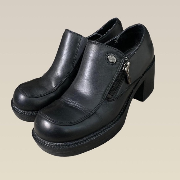 Harley Davidson Women's Black and Silver Clogs - Picture 2 of 3